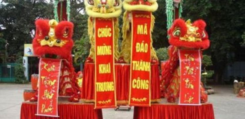 Cho thuê múa lân khai trương - Công ty tổ chức sự kiện EMA Sài Gòn