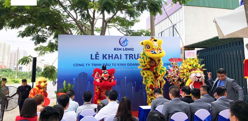 TỔ CHỨC LỄ KHAI TRƯƠNG CÔNG TY BẤT ĐỘNG SẢN KIM LONG